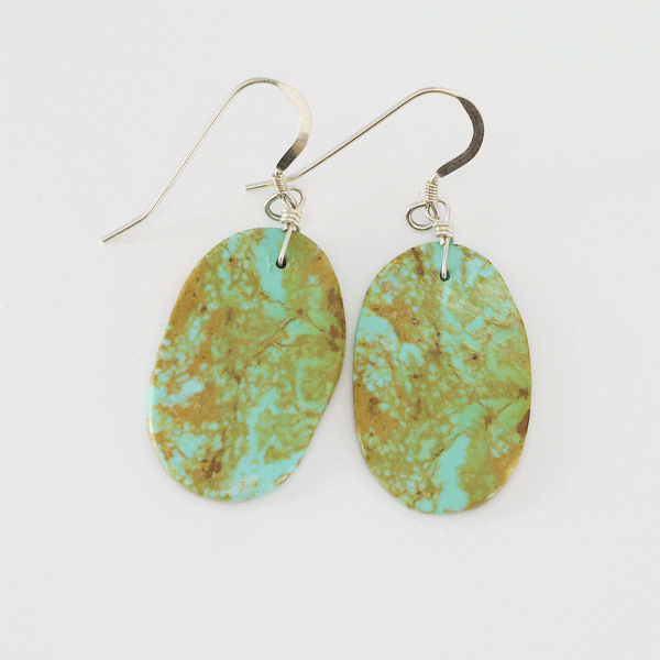 NATIVE AMERICAN TURQUOISE EARRINGS BY LENORE & OWEN CHEYKAYCHI | The ...