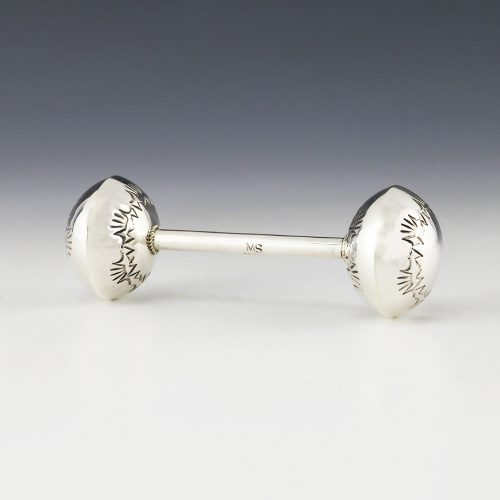 silver baby rattles for sale