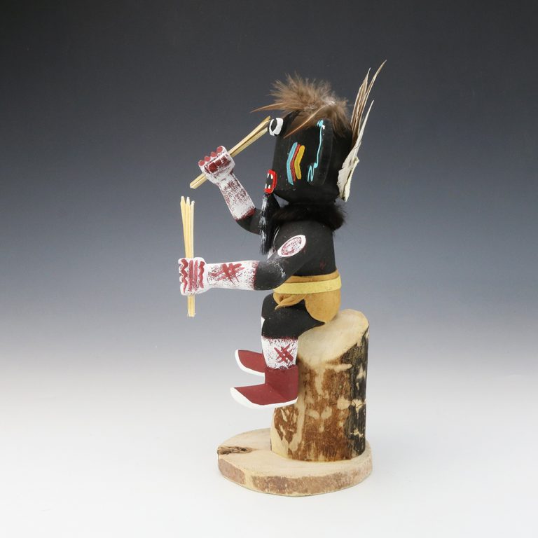 BLACK OGRE KACHINA BY ALFRED BENALLY NAVAJO | The Crow and The Cactus