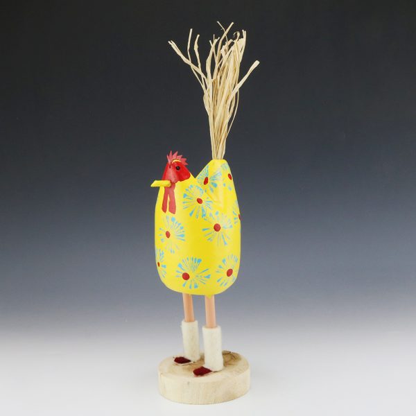 FOLK ART CHICKEN IN MOCCASINS BY EDITH & GUY JOHN NAVAJO | The Crow and ...