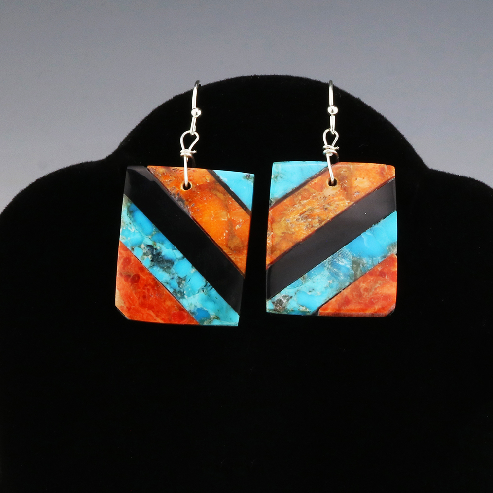 MOSAIC EARRINGS BY VERONICA TORTALITO NATIVE AMERICAN | The Crow and ...
