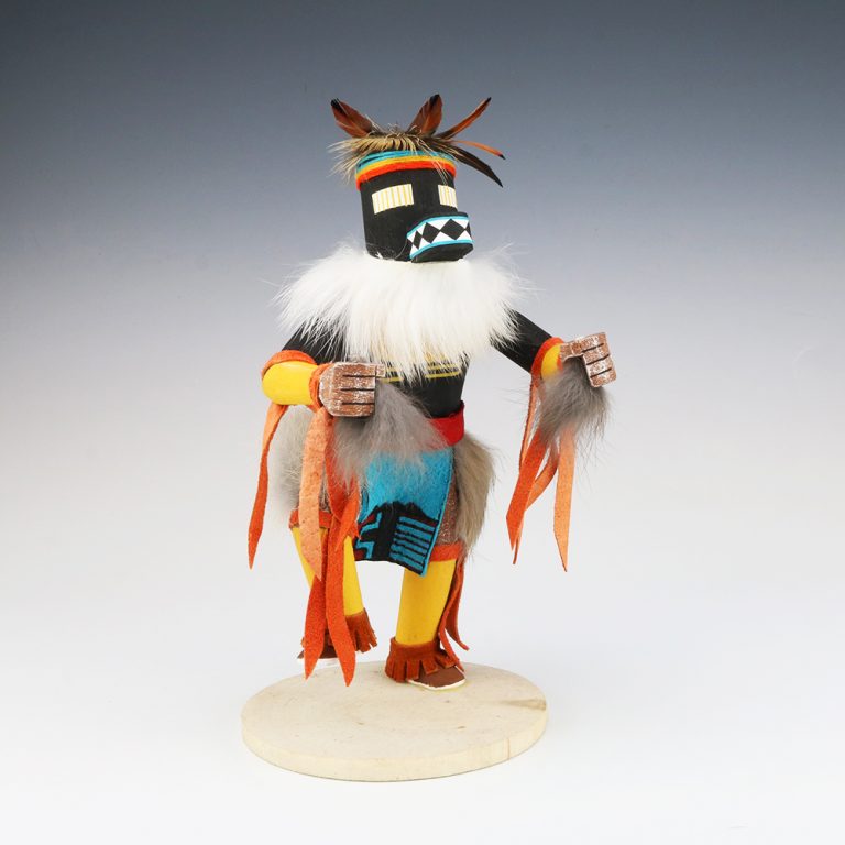 NAVAJO HAIR HUNGRY KACHINA BY DORADEEN FRANK | The Crow and The Cactus