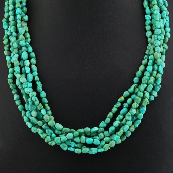 KINGMAN TURQUOISE NECKLACE BY LENORE AND OWEN CHEYKAYCHI | The Crow and ...