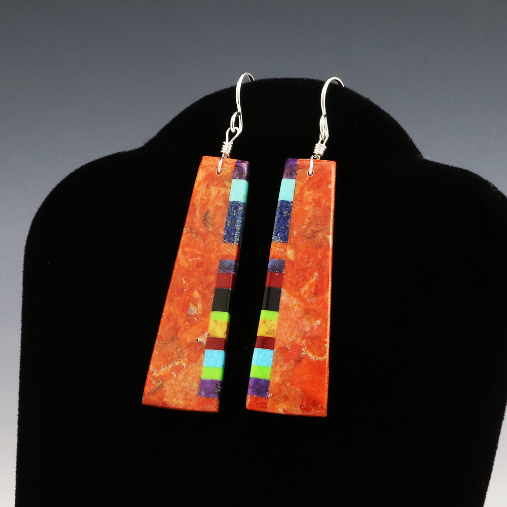 SANTO DOMINGO APPLE CORAL EARRINGS BY RONALD CHAVEZ | The Crow and The ...