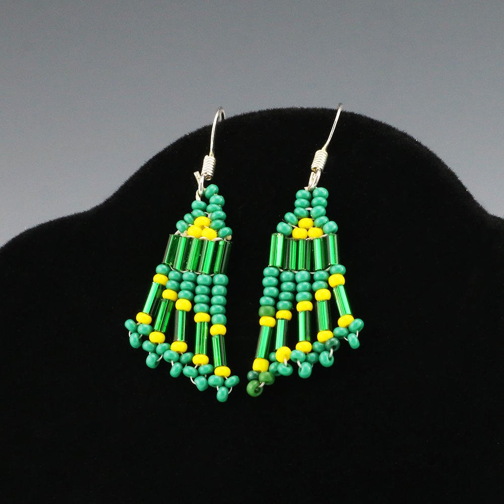 NAVAJO BEADED EARRINGS BY CHARLENE JACKSON | The Crow and The Cactus