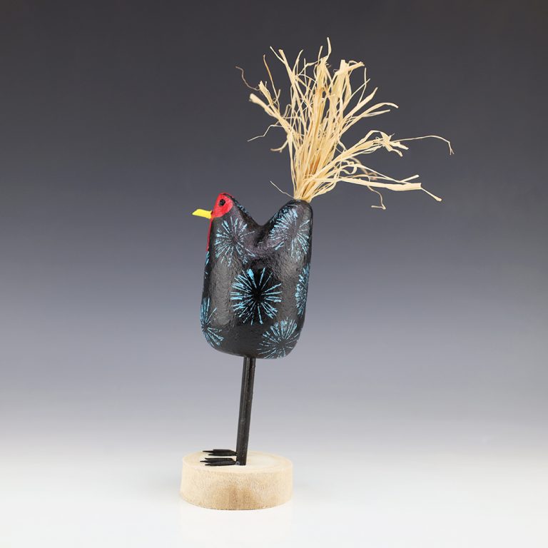 NAVAJO FOLK ART CHICKEN BY EDITH & GUY JOHN | The Crow and The Cactus