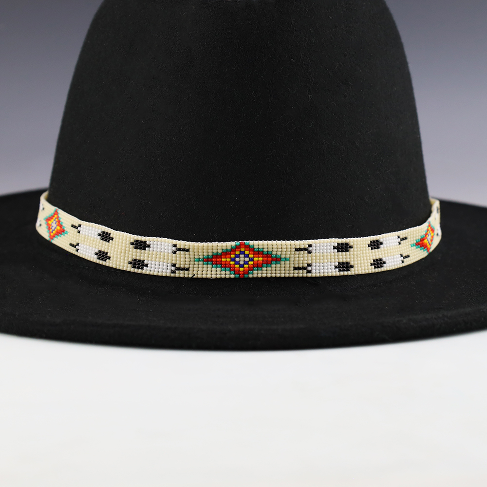 BEADED HAT BAND BY DIANNE WHITE NAVAJO | The Crow and The Cactus