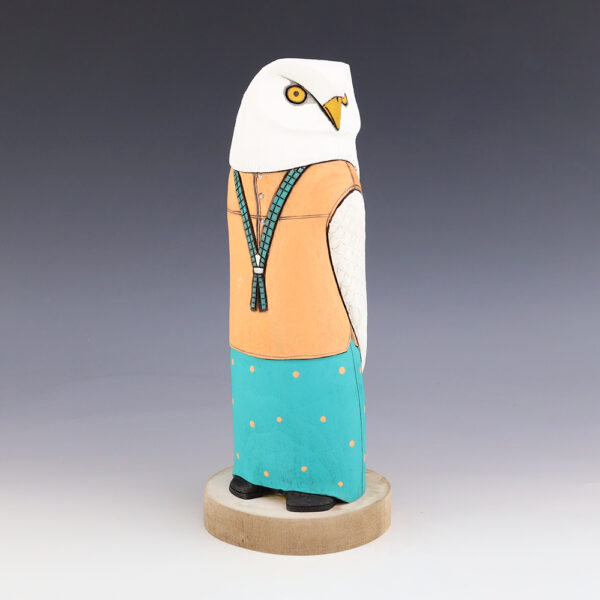 NAVAJO FOLK ART OWL BY ORLEEN & RAY LANSING | The Crow and The Cactus