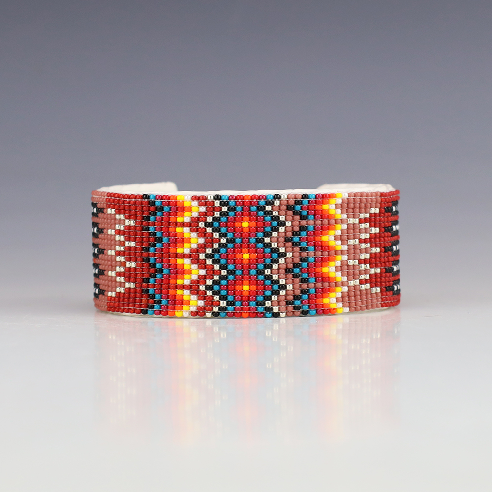 NATIVE AMERICAN NAVAJO BEADED BRACELET BY LEONA BROWN | The Crow and ...