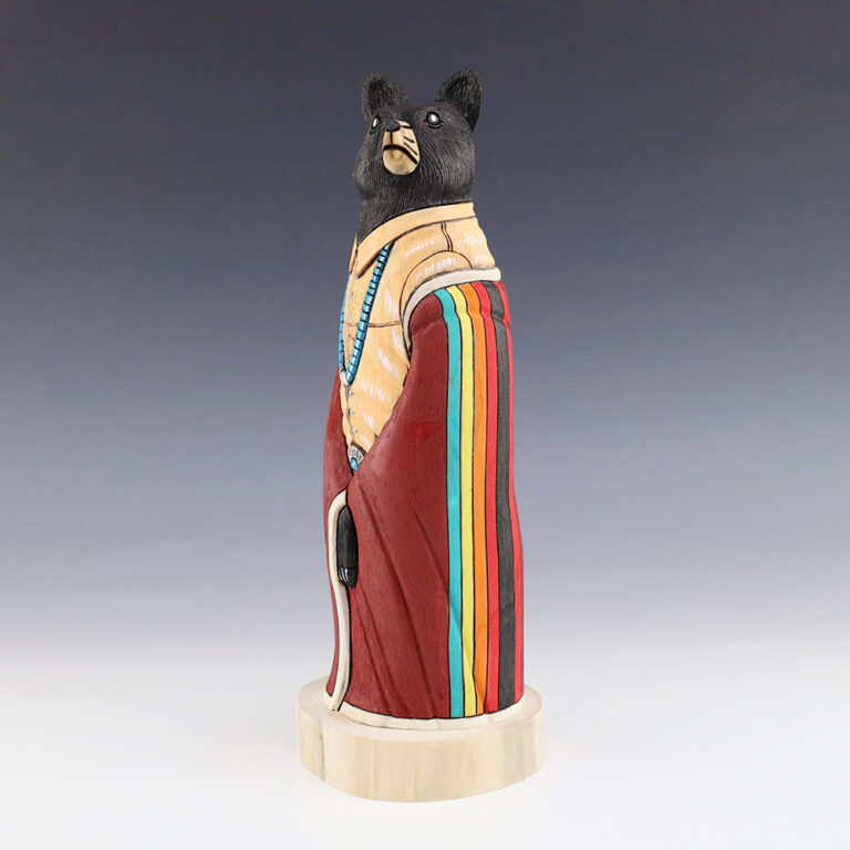 NAVAJO FOLK ART BEAR BY ORLEEN & RAY LANSING | The Crow and The Cactus