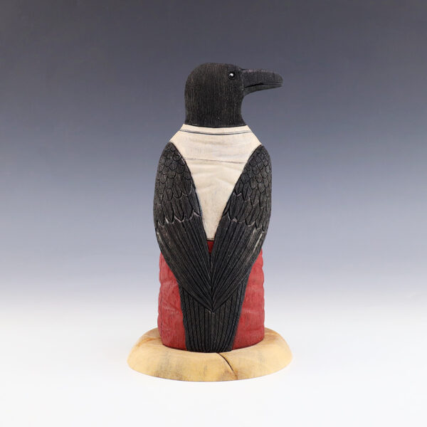 FOLK ART CROW BY ORLEEN & RAY LANSING NAVAJO | The Crow and The Cactus