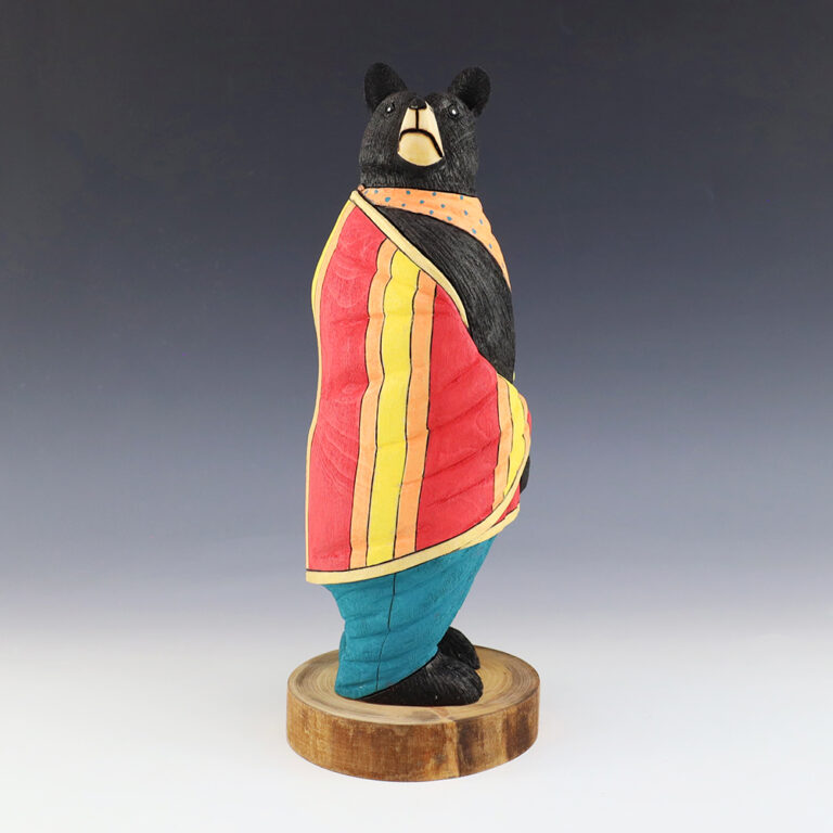 NATIVE AMERICAN NAVAJO FOLK ART BEAR BY ORLEEN & RAY LANSING | The Crow ...
