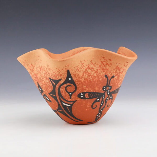 NATIVE AMERICAN ZUNI DRAGONFLY POTTERY BOWL BY LORENDA CELLICION | The ...