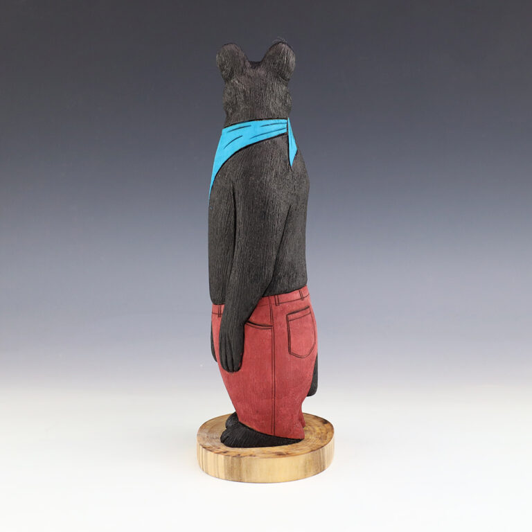 WOODEN BEAR BY ORLEEN & RAY LANSING NAVAJO FOLK ART | The Crow and The ...